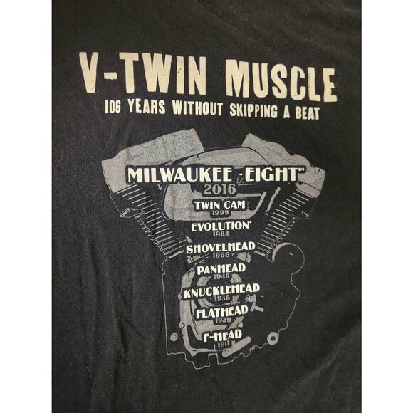 Harley-Davidson Mens black 3x tshirt with Harley-Davidson logo on the front - Picture 5 of 5